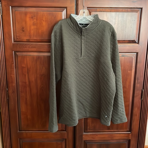 NWT Tailor Vintage Quilted Quarter Zip Pullover - Picture 3 of 8